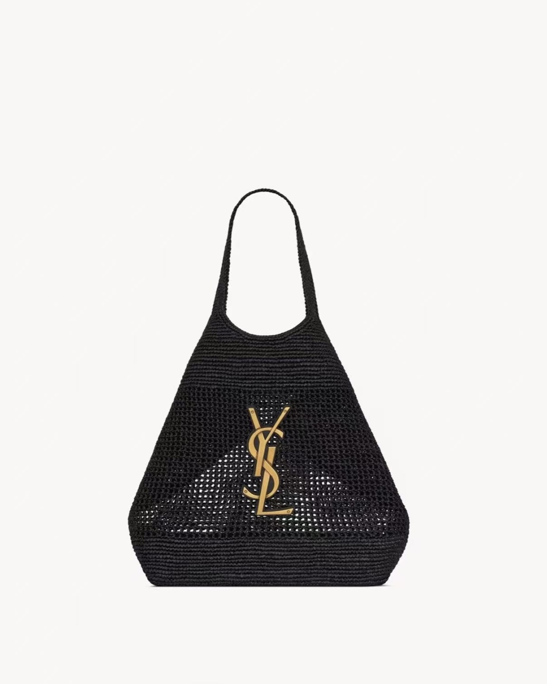 [TOP] Yves Saint Laurent YSL Icare Tote Bag - Black/Khaki
