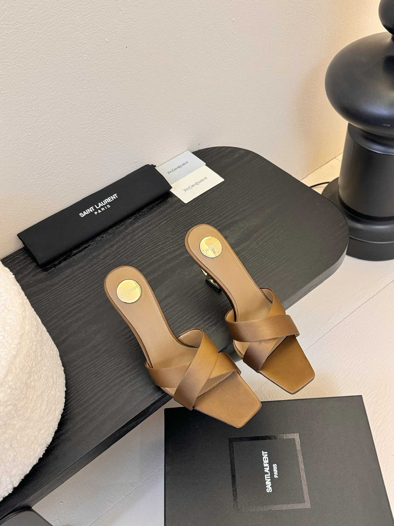 [TOP] Yves Saint Laurent YSL 25ss High-Heeled Sandals - 2 Colours