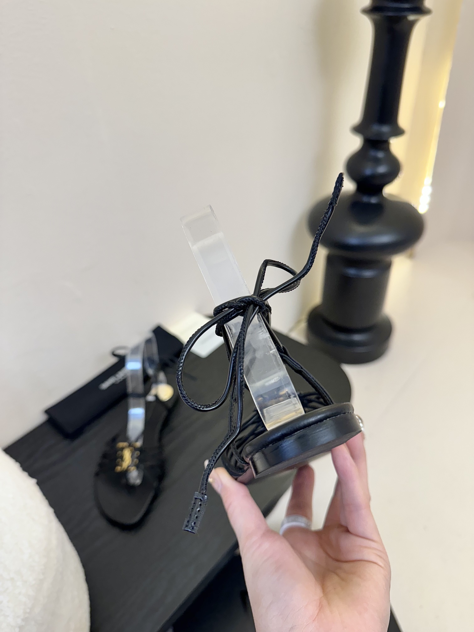 Only One[TOP] Yves Saint Laurent YSL 25ss Sandals - Black - No refund or exchange