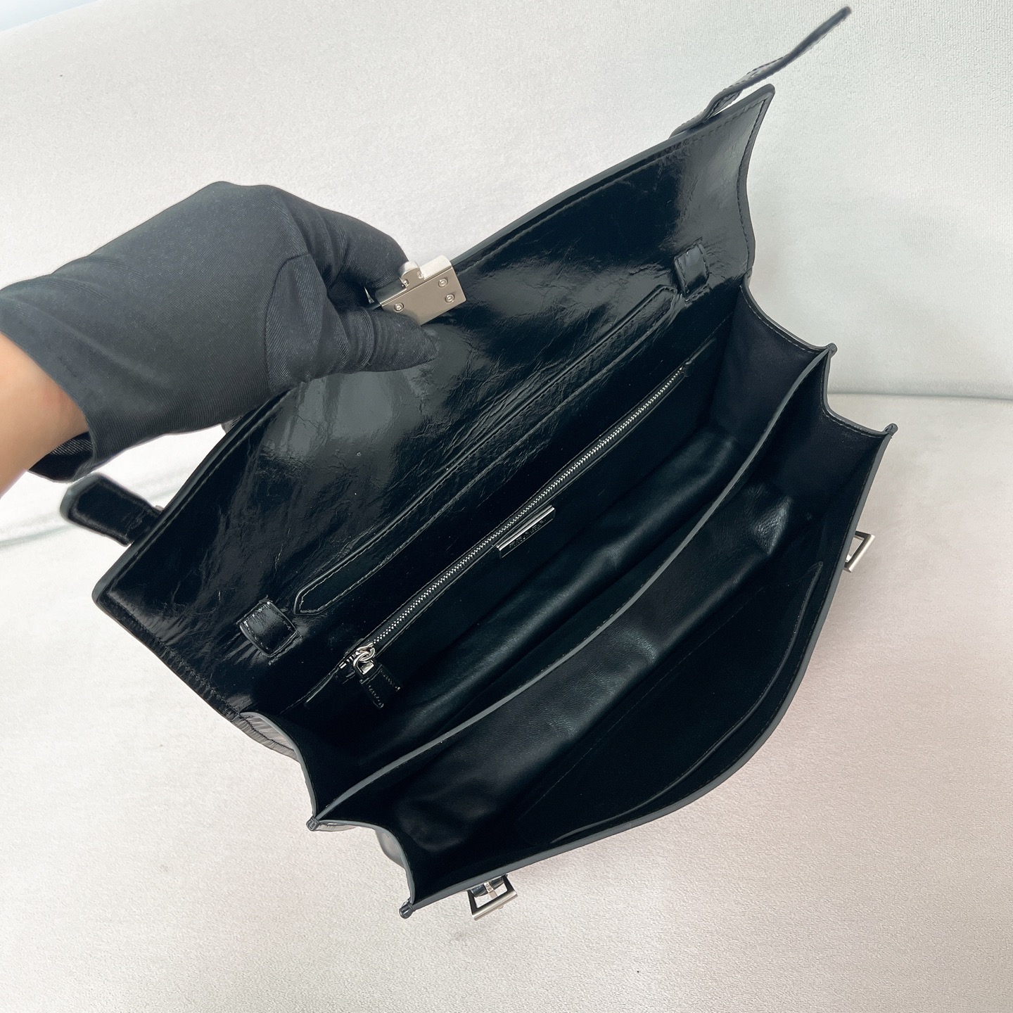 [TOP] PRADA Leather Briefcase 32*16.5*10cm - 3 Colour