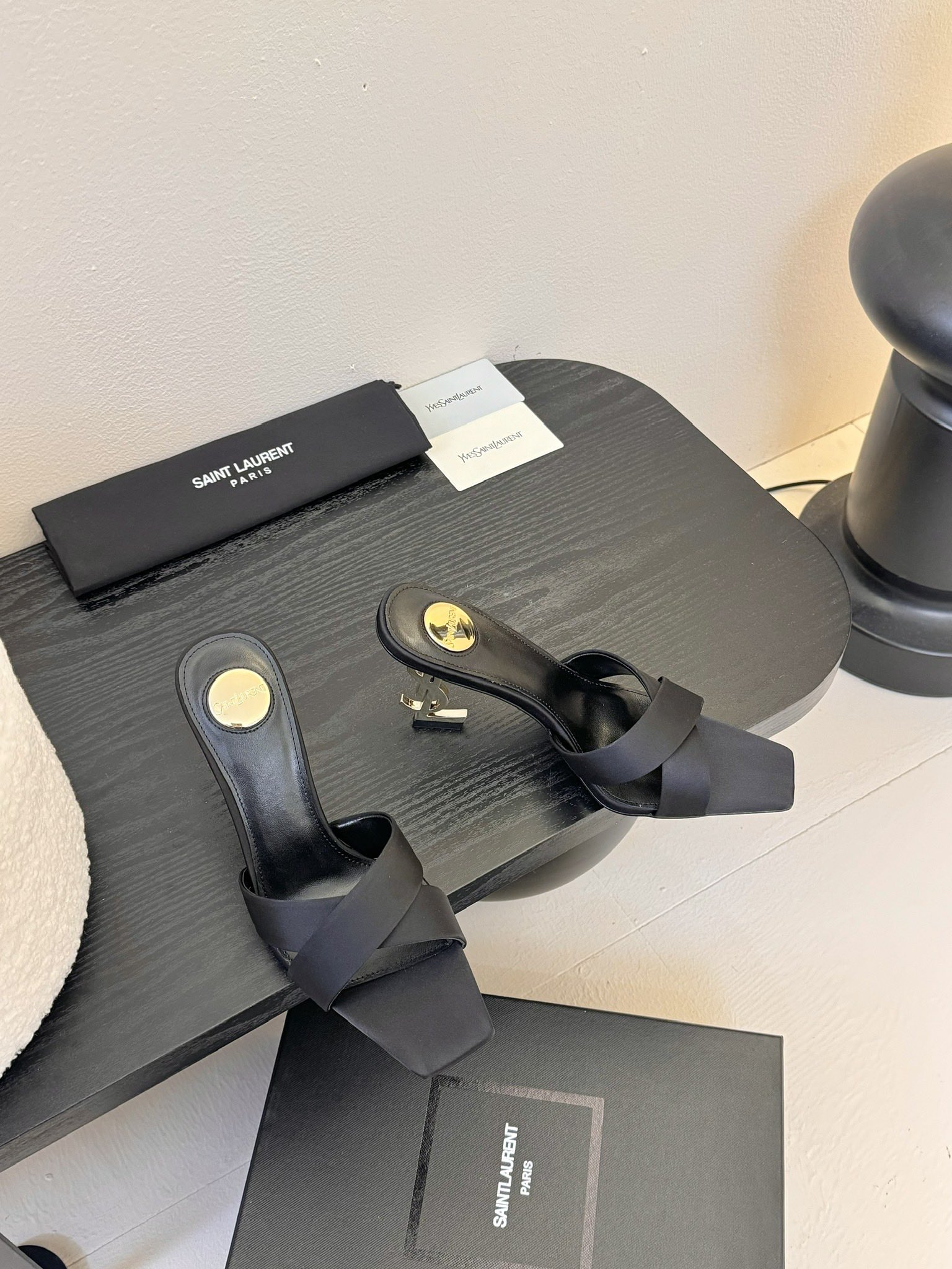 [TOP] Yves Saint Laurent YSL 25ss High-Heeled Sandals - 2 Colours