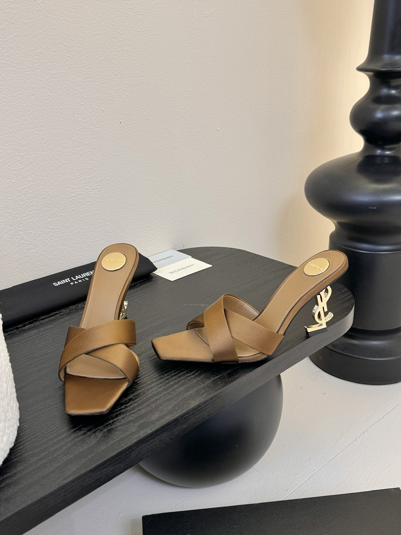 [TOP] Yves Saint Laurent YSL 25ss High-Heeled Sandals - 2 Colours