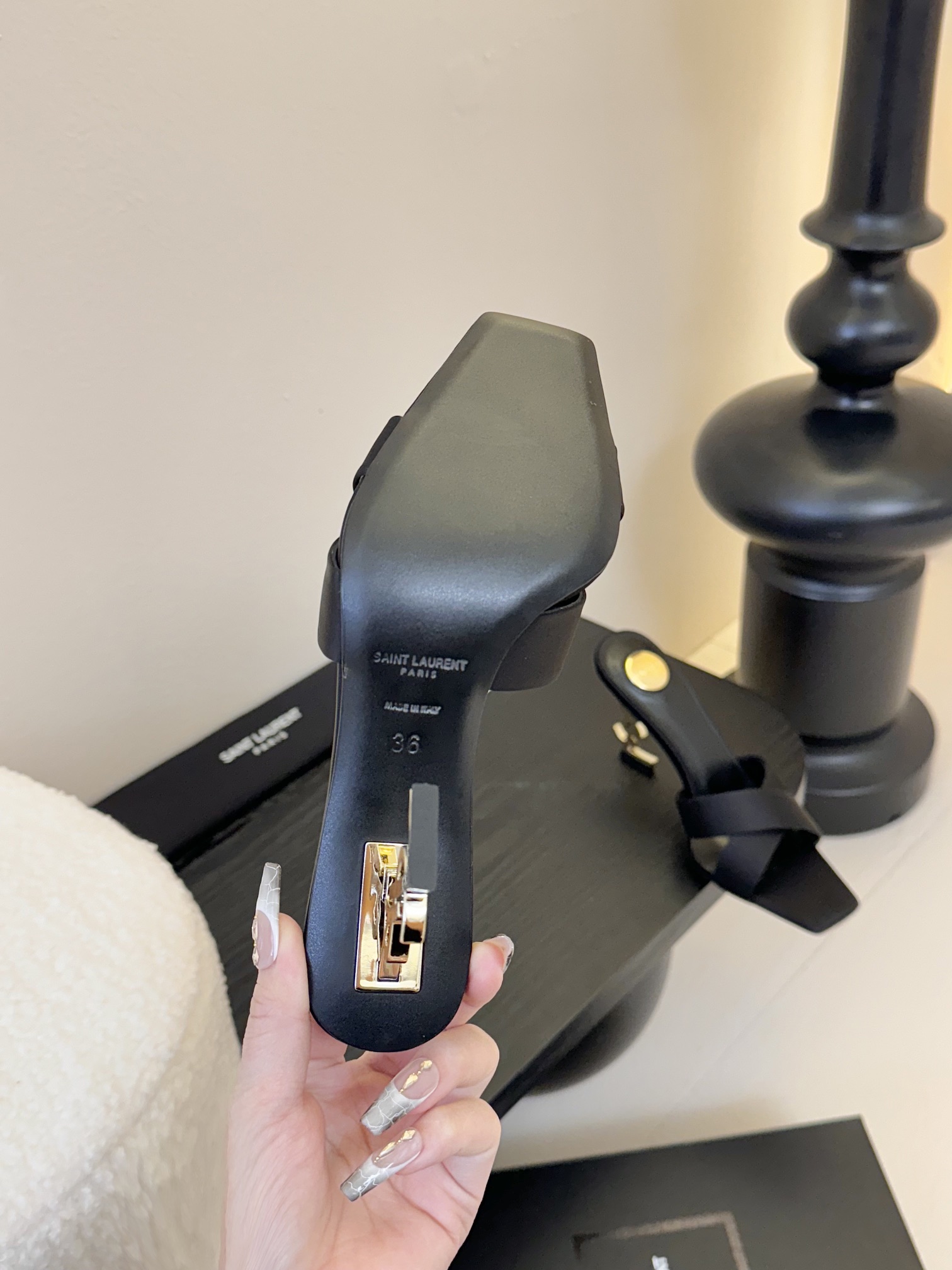 [TOP] Yves Saint Laurent YSL 25ss High-Heeled Sandals - 2 Colours