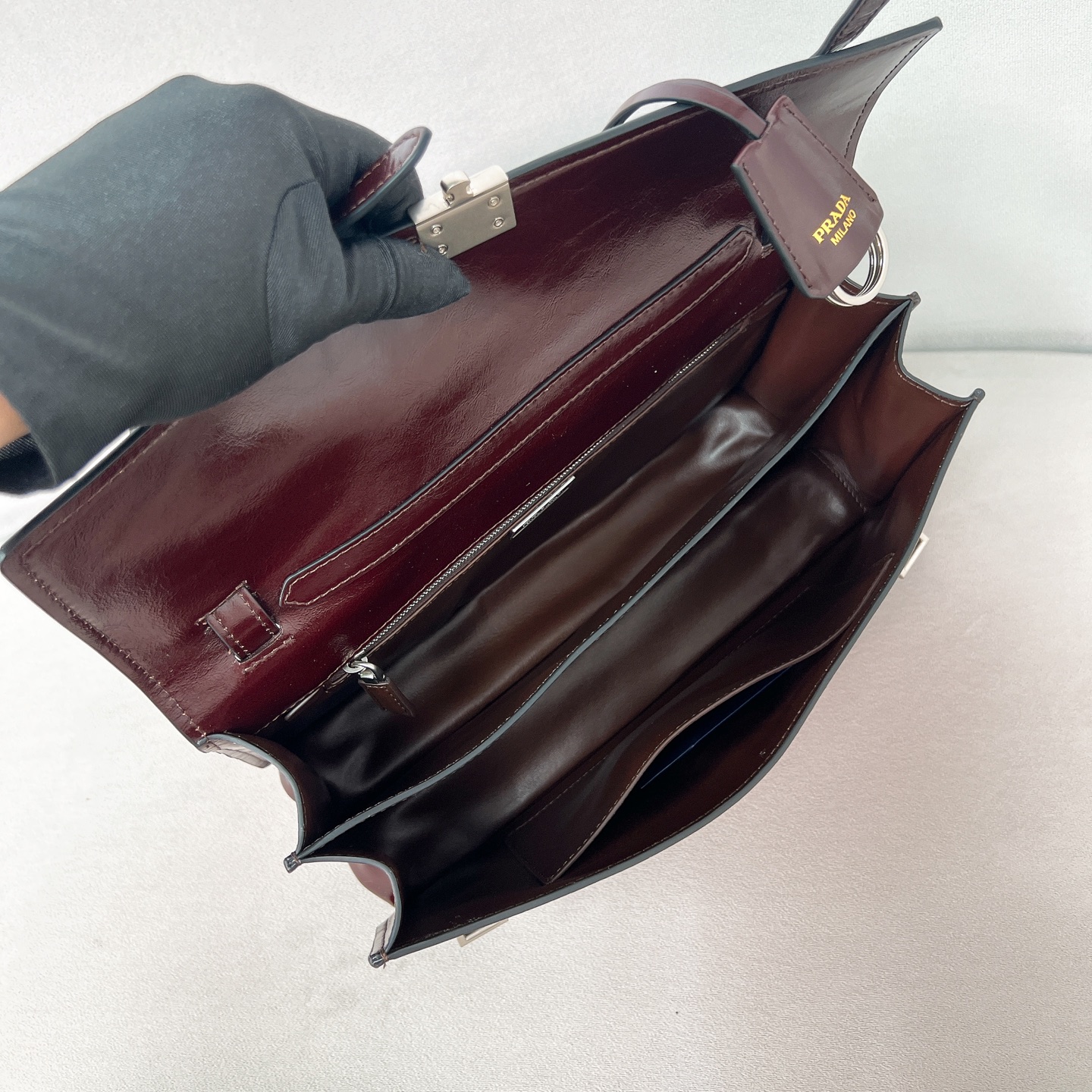 [TOP] PRADA Leather Briefcase 32*16.5*10cm - 3 Colour