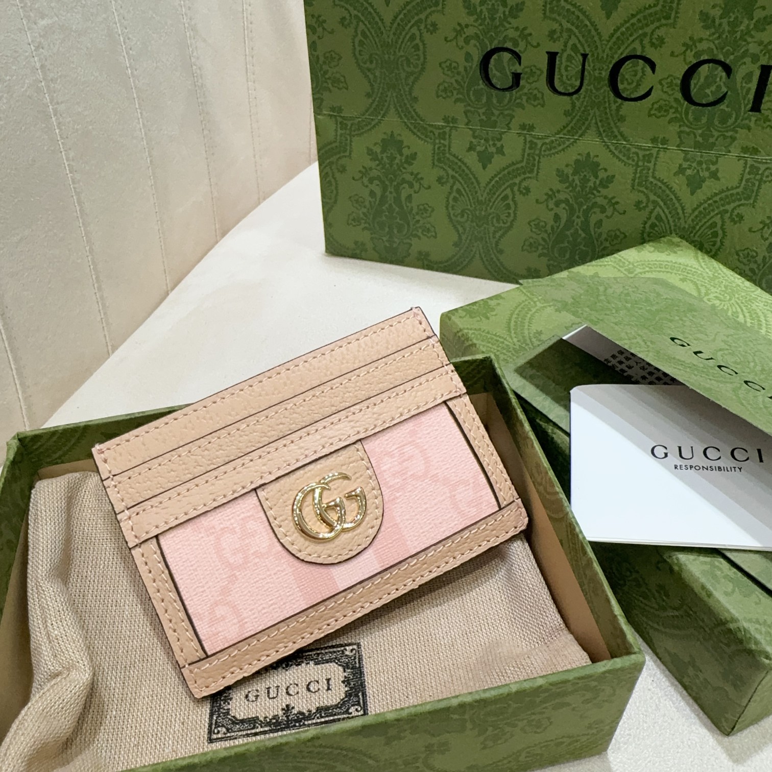 [TOP] GUCCI GG Ophidia Card Bag 10x7cm - 2 Colour