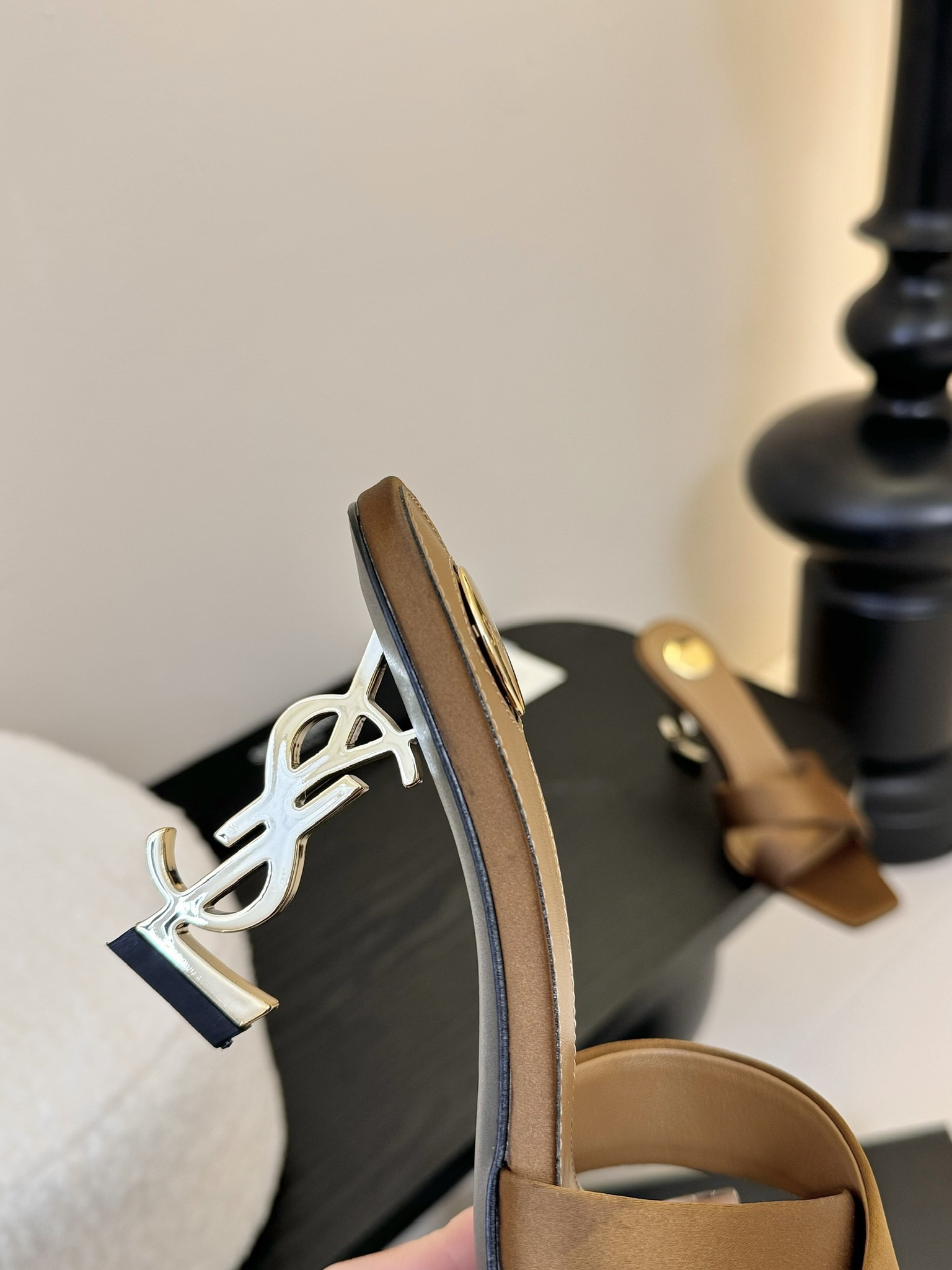 [TOP] Yves Saint Laurent YSL 25ss High-Heeled Sandals - 2 Colours