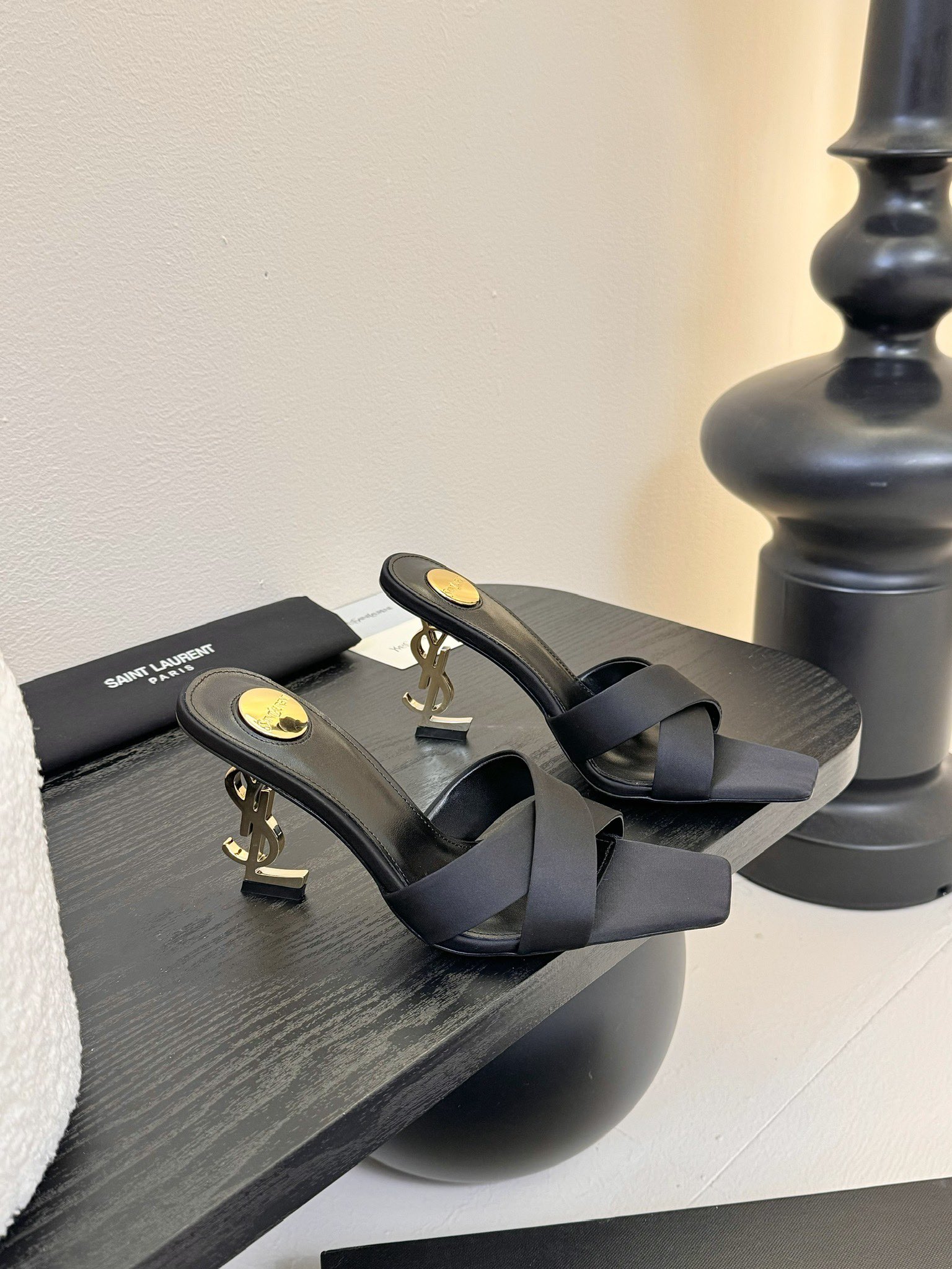 [TOP] Yves Saint Laurent YSL 25ss High-Heeled Sandals - 2 Colours