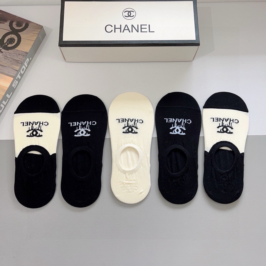 [TOP] CHANEL Socks - 5 Pieces as a Set
