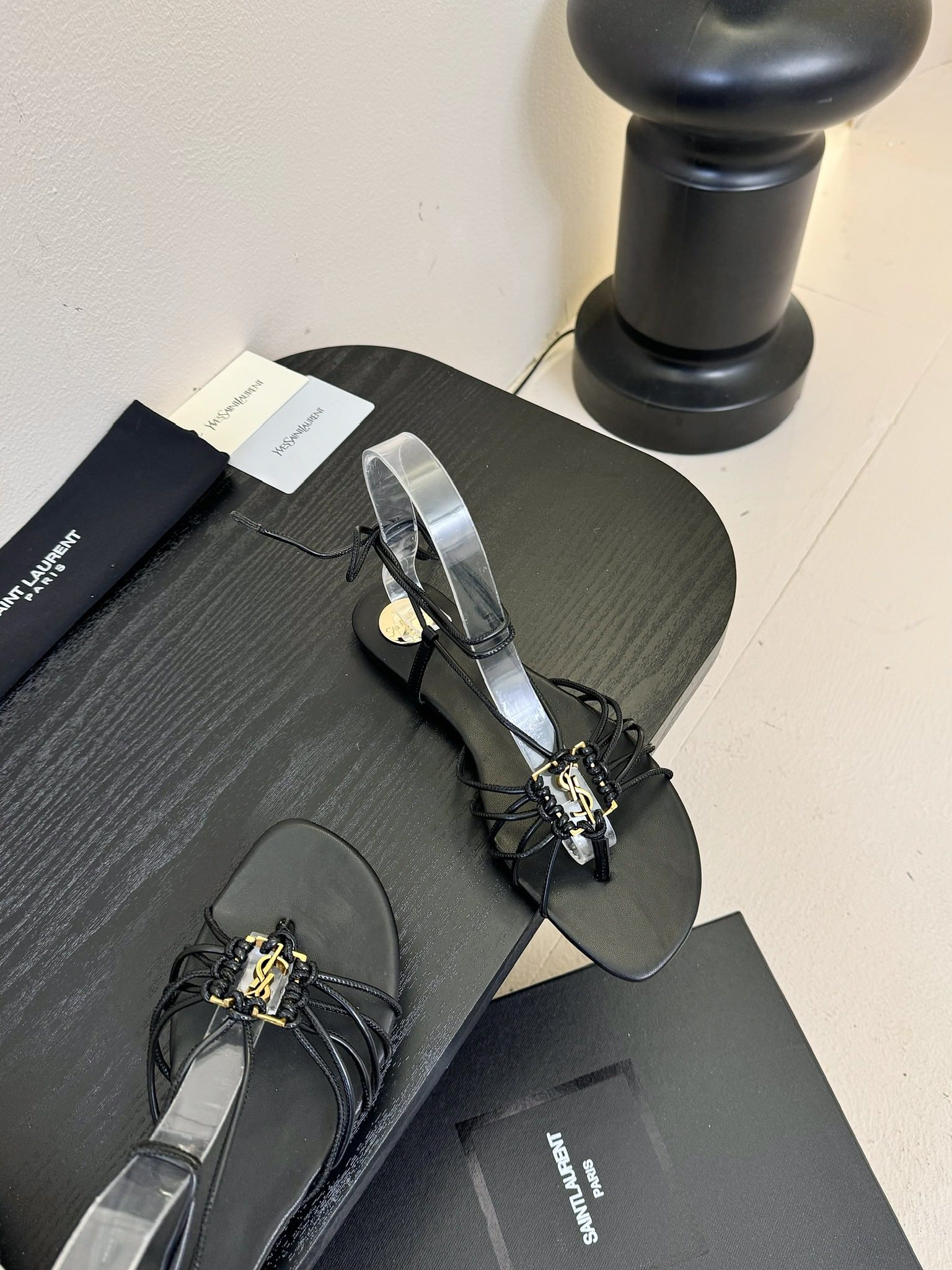 Only One[TOP] Yves Saint Laurent YSL 25ss Sandals - Black - No refund or exchange