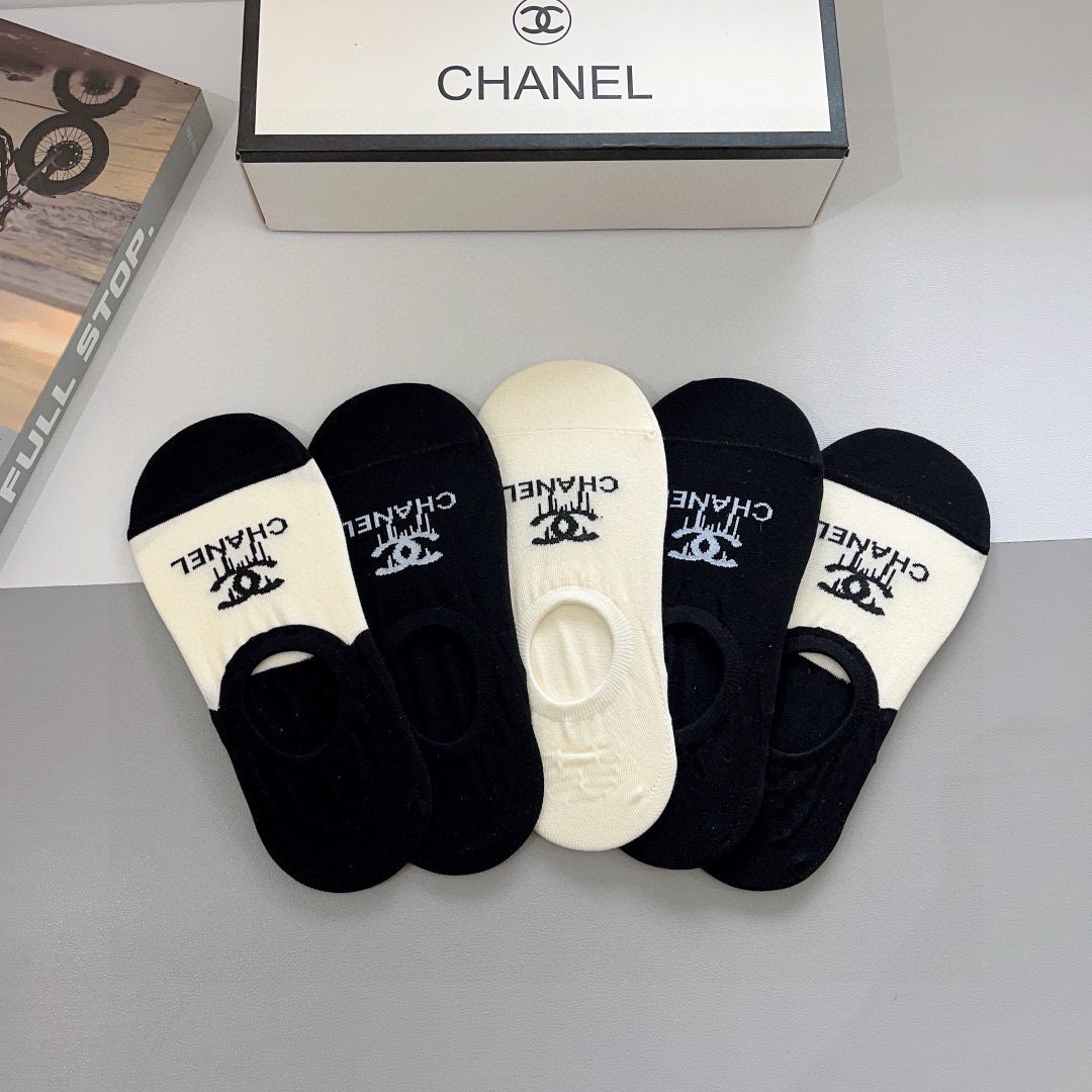 [TOP] CHANEL Socks - 5 Pieces as a Set