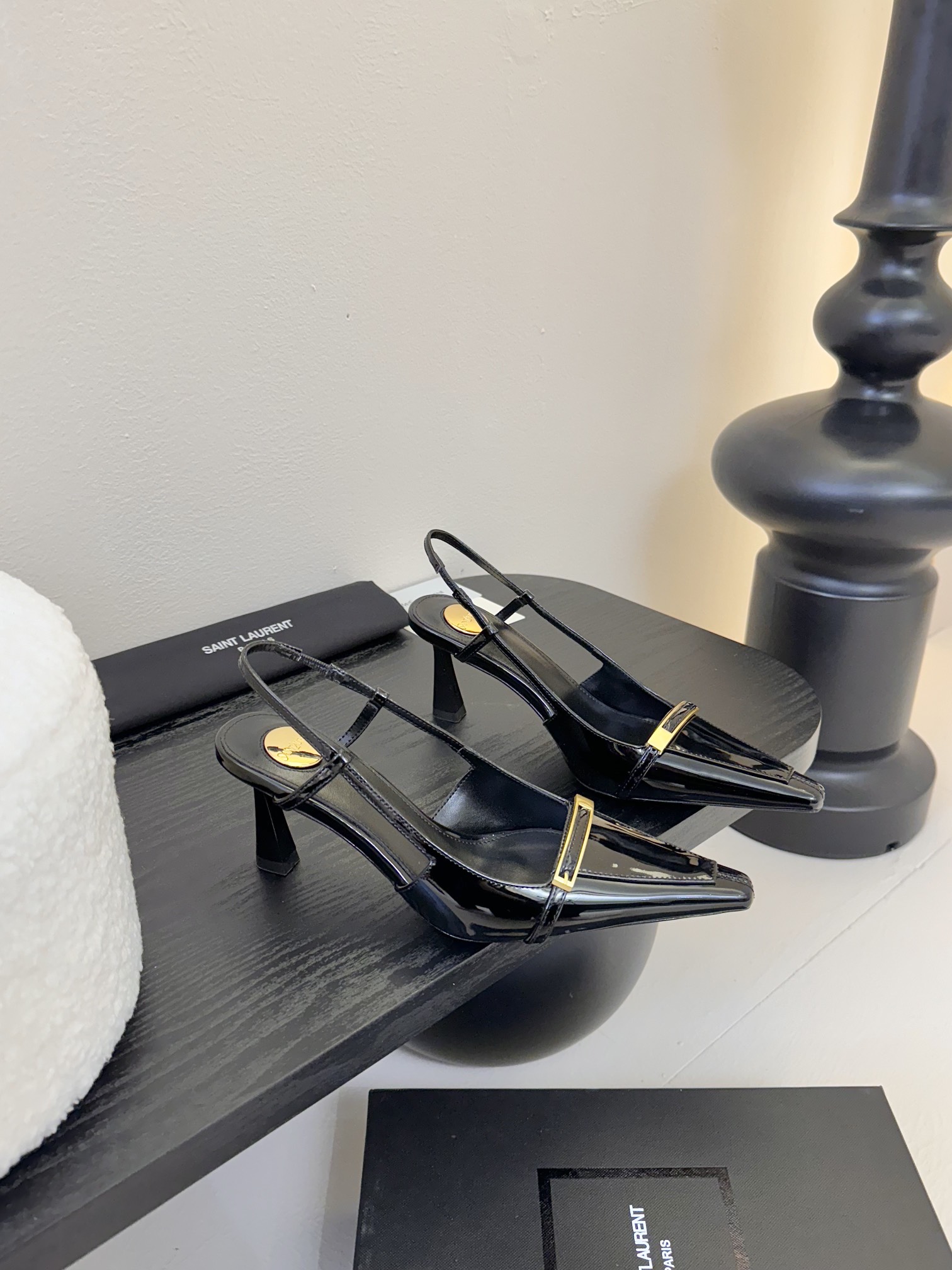 [TOP] Yves Saint Laurent YSL  High Heels - Black