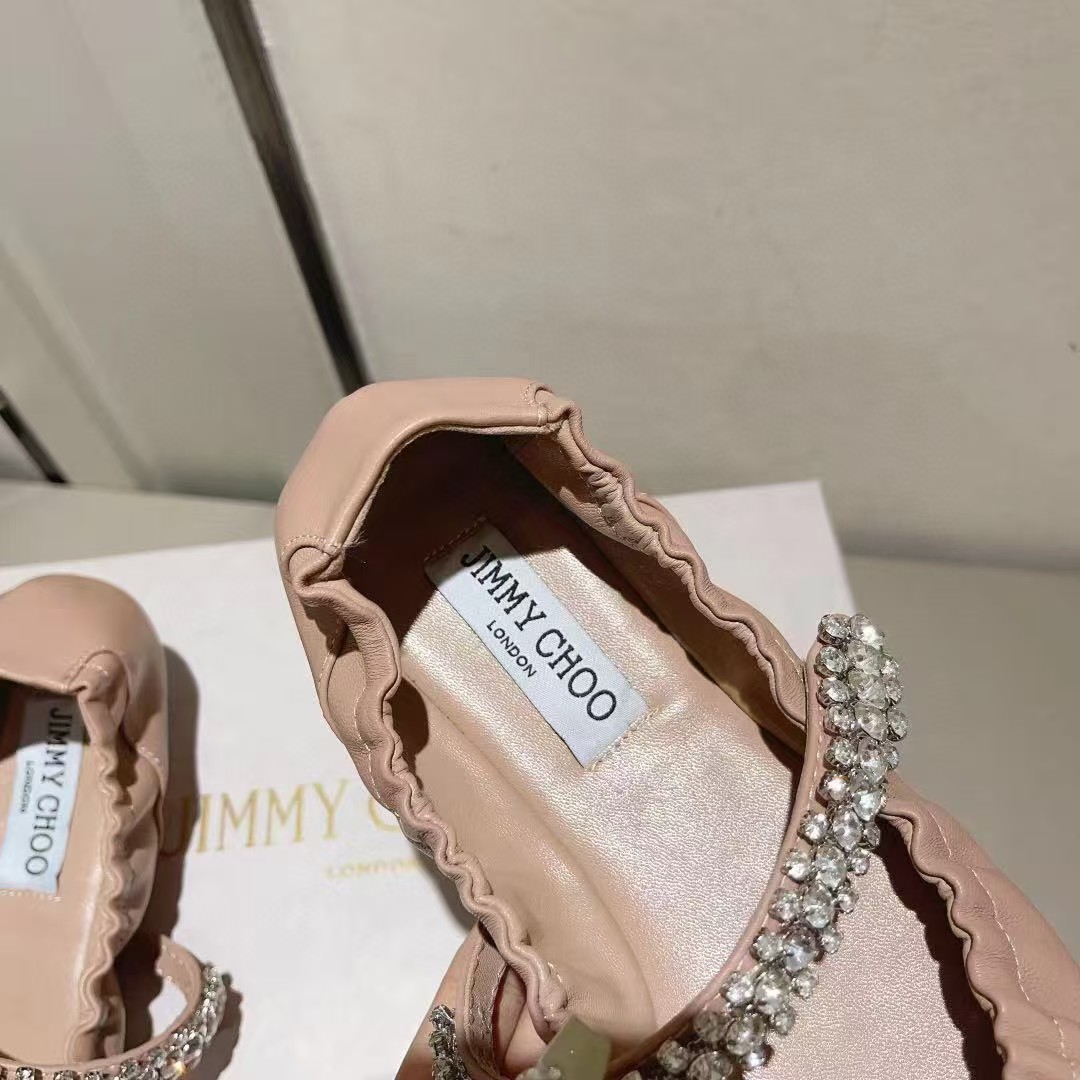 Only One [TOP] Jimmy Choo Ballet Flat Crystal -  Pink - No refund or exchange