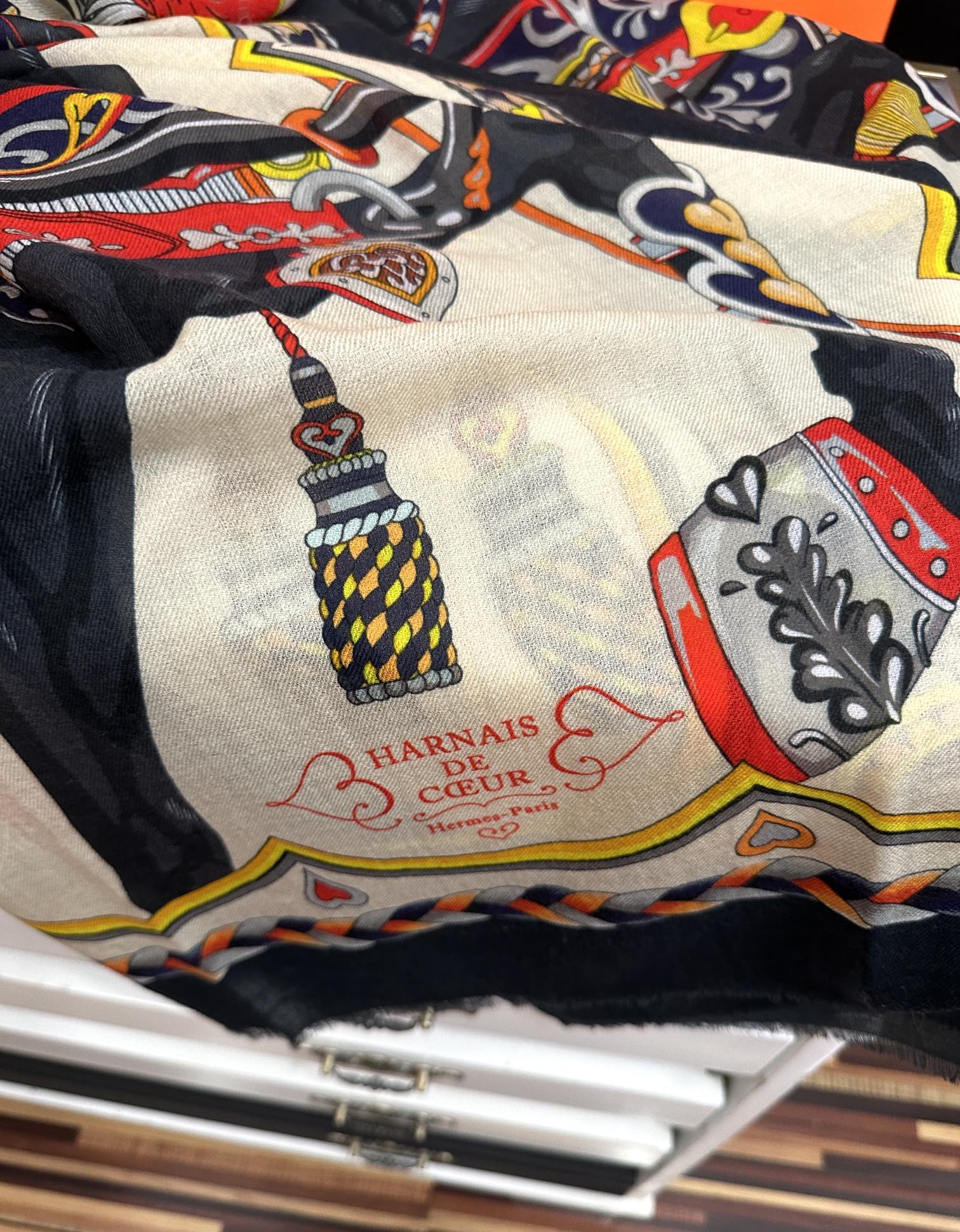 [TOP] HERMES Scarf 100x200 cm - Black