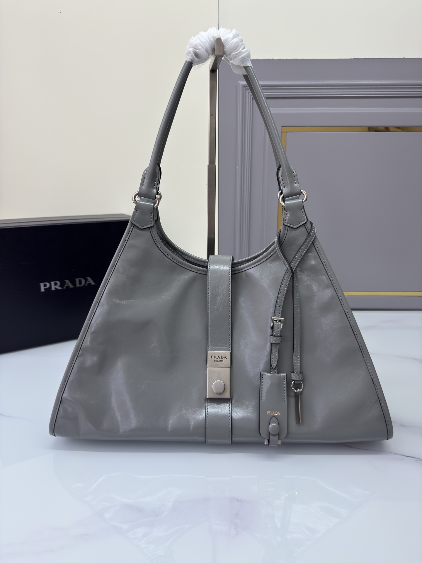 [TOP] PRADA Handbag Oil Wax 39*24.5*14cm - 3 Colour