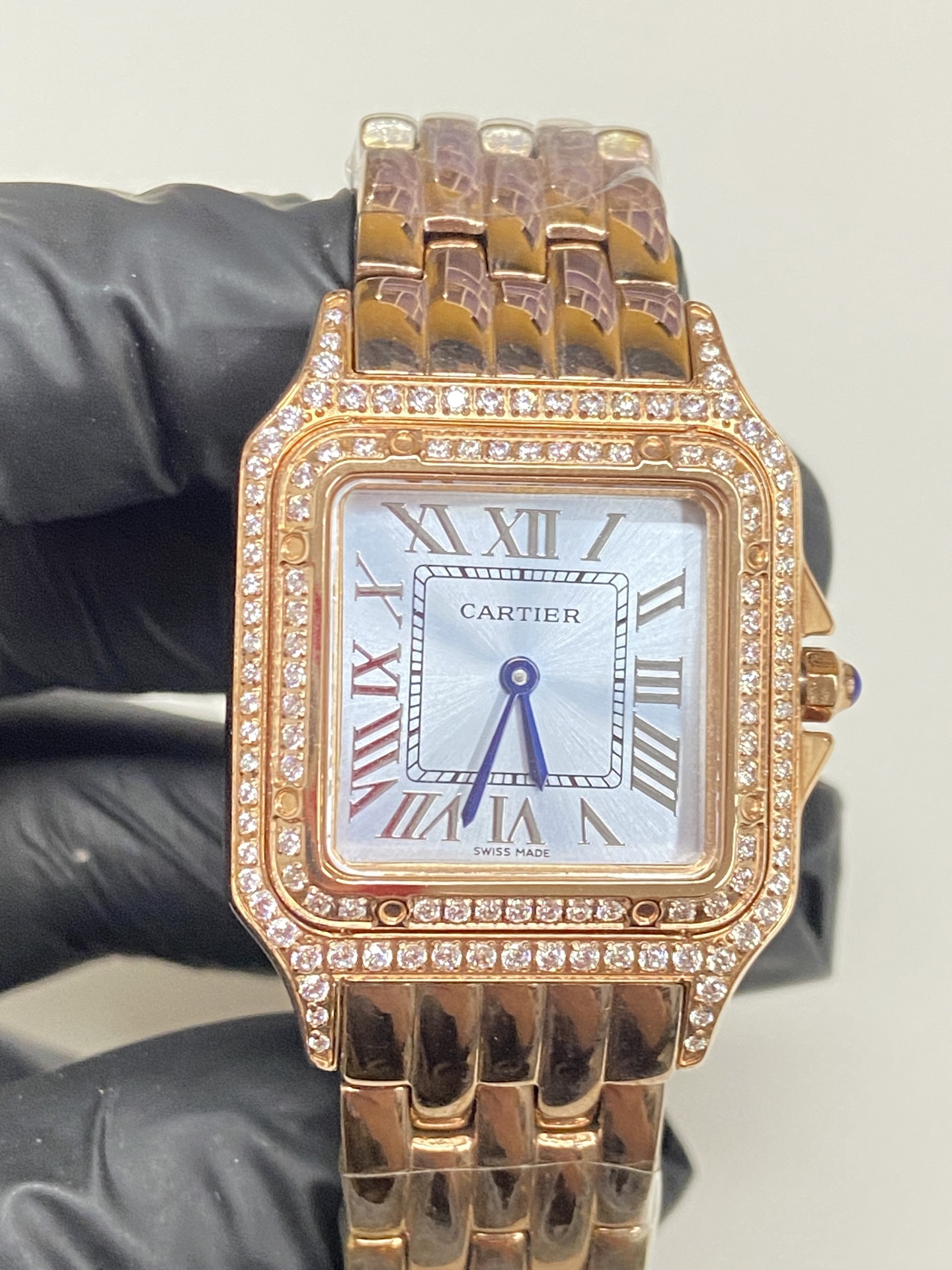 [TOP] Cartier Panthère de Cartier Double Diamonds Watch - Gold