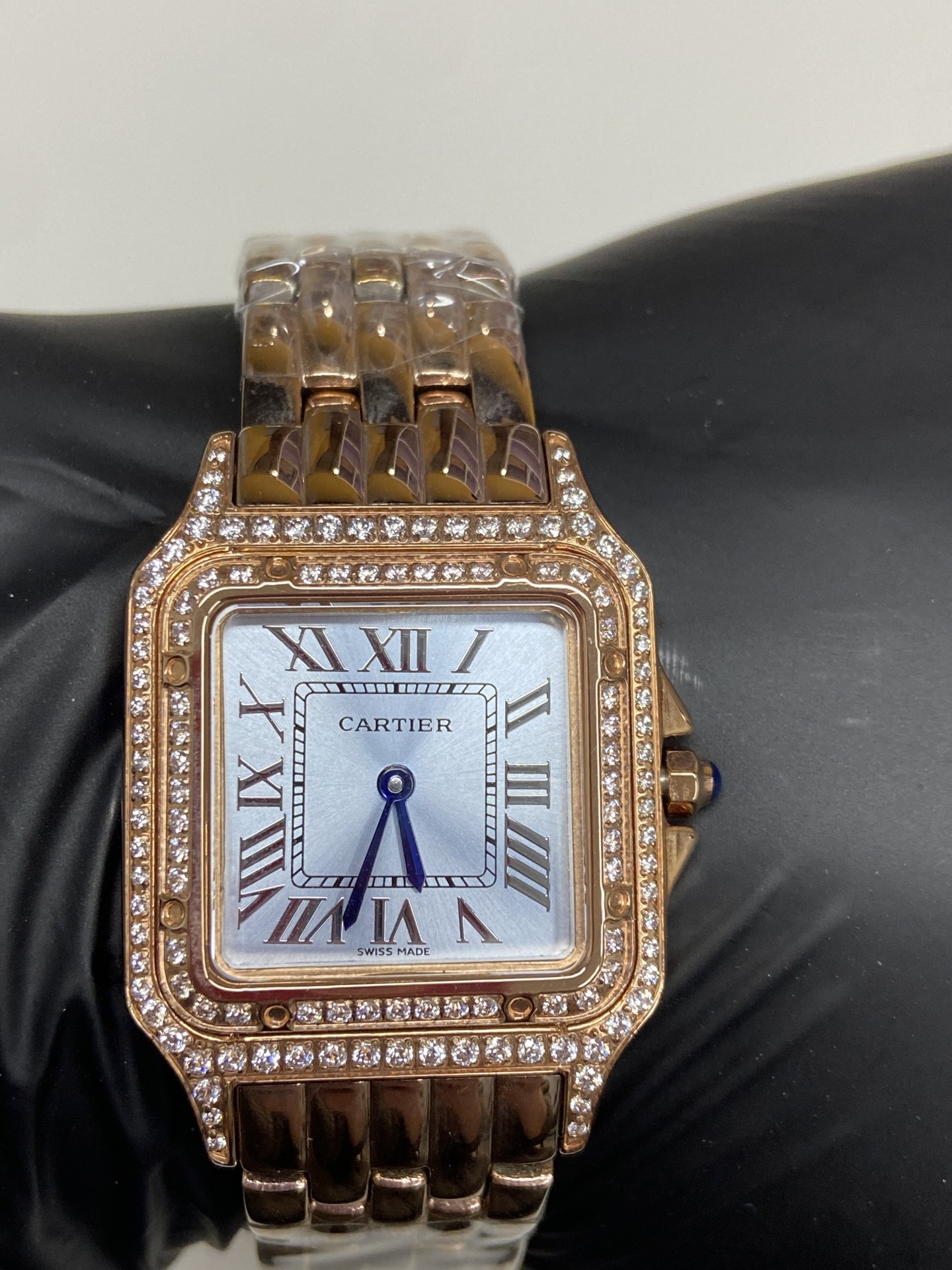 [TOP] Cartier Panthère de Cartier Double Diamonds Watch - Gold