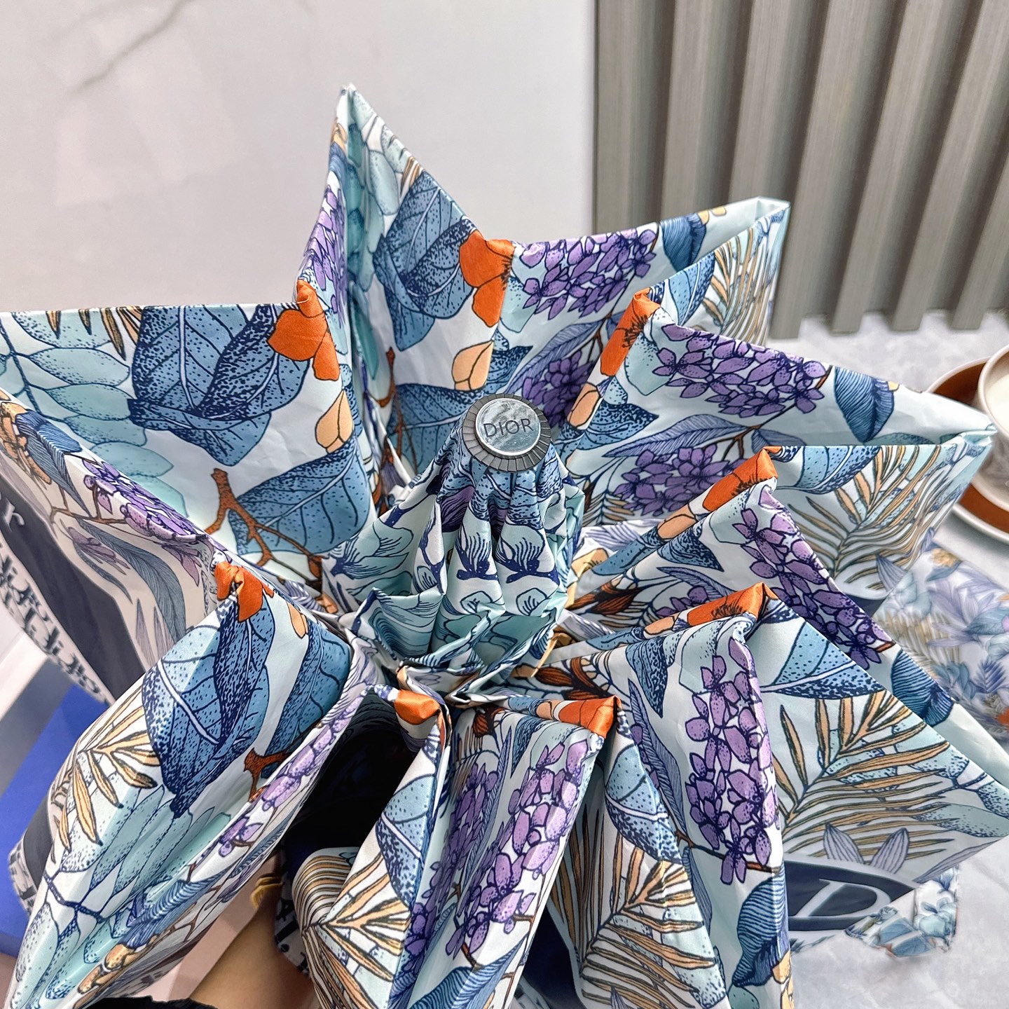 [TOP] Christian Dior Umbrella - Blue