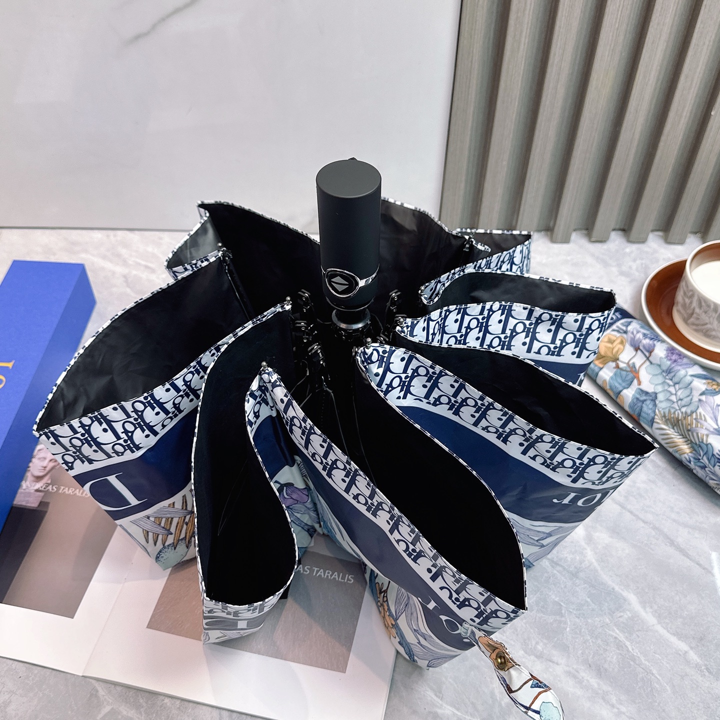 [TOP] Christian Dior Umbrella - Blue