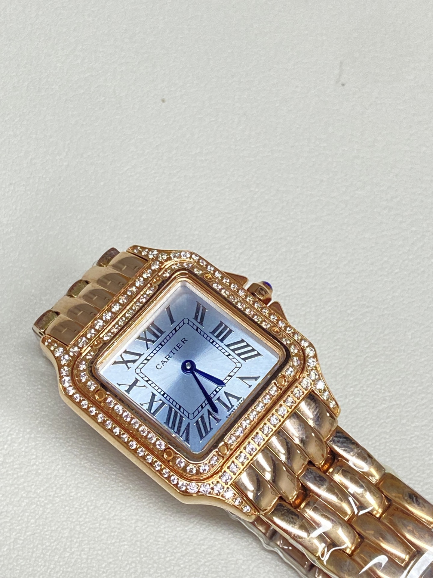[TOP] Cartier Panthère de Cartier Double Diamonds Watch - Gold