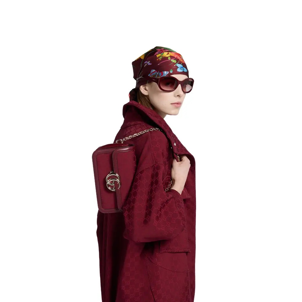 [TOP] GUCCI G*G Marmont Bag 21.5*14*9cm - Red