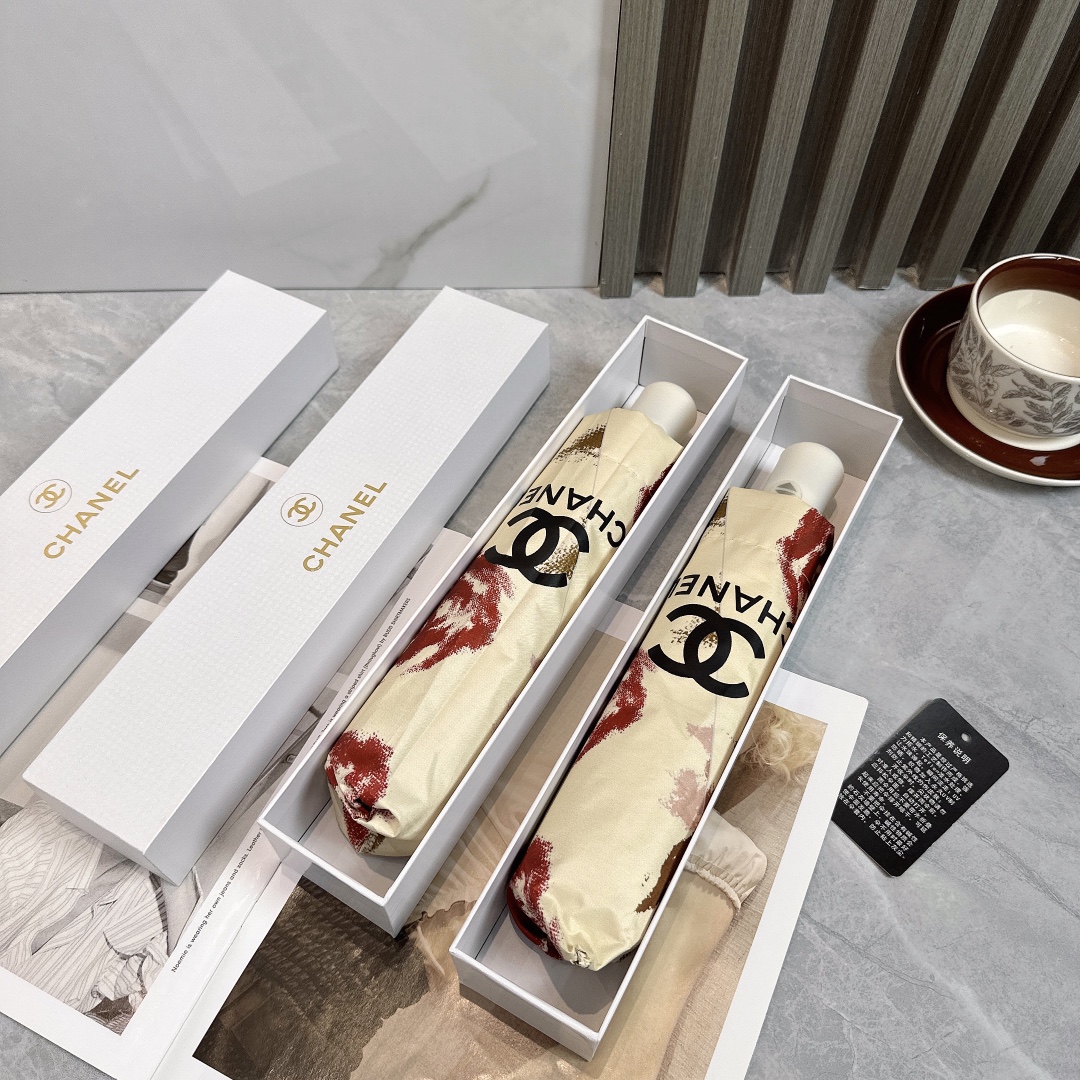 [TOP] CHANEL Umbrella - Beige