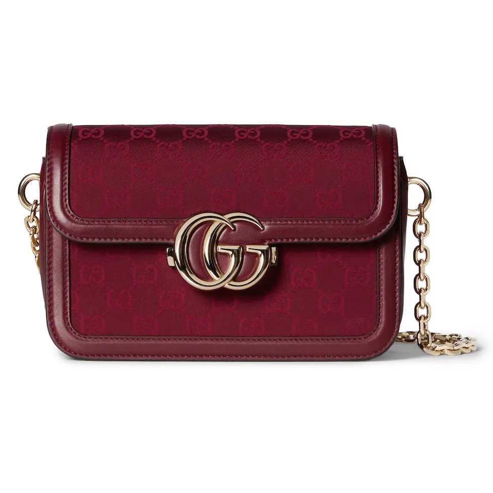 [TOP] GUCCI G*G Marmont Bag 21.5*14*9cm - Red