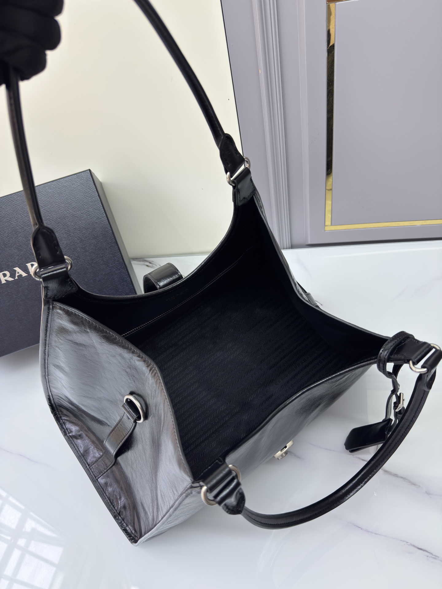 [TOP] PRADA Handbag Oil Wax 39*24.5*14cm - 3 Colour