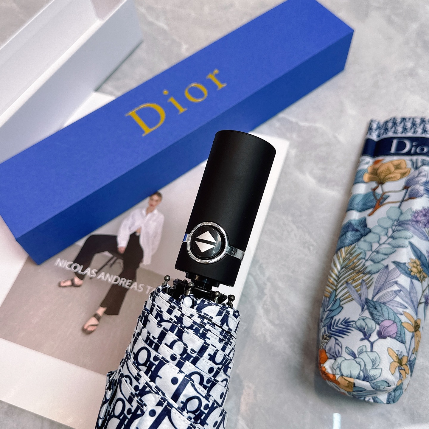 [TOP] Christian Dior Umbrella - Blue