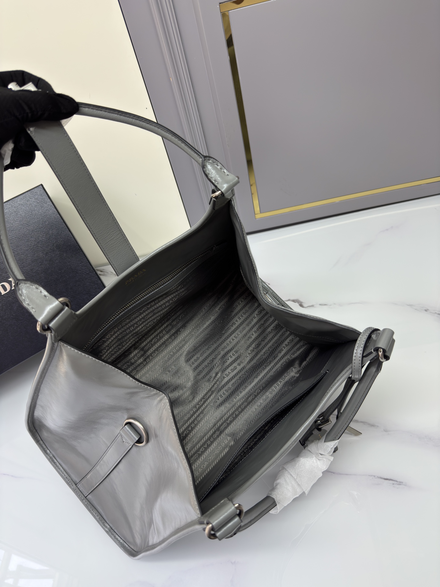 [TOP] PRADA Handbag Oil Wax 39*24.5*14cm - 3 Colour