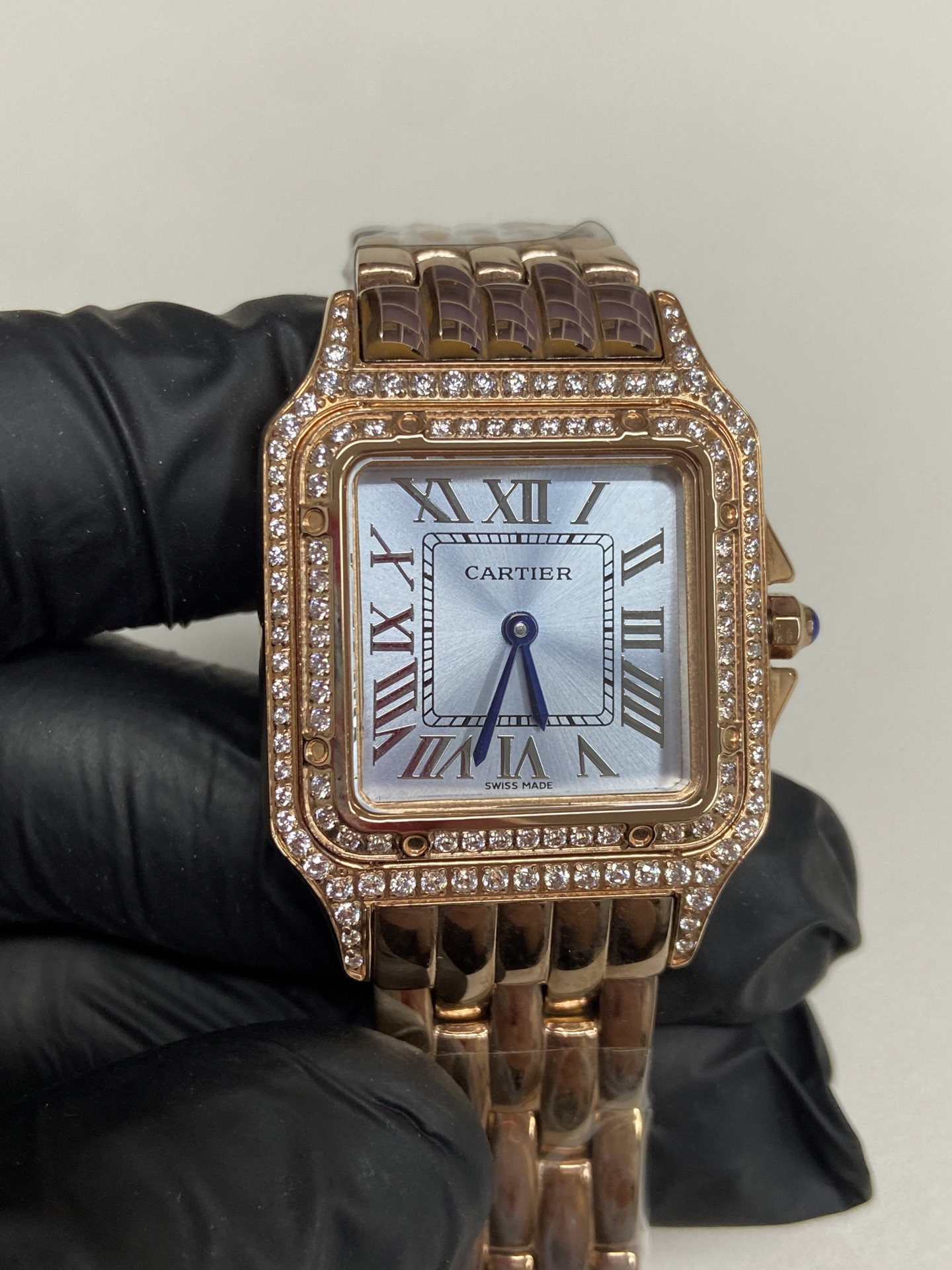 [TOP] Cartier Panthère de Cartier Double Diamonds Watch - Gold