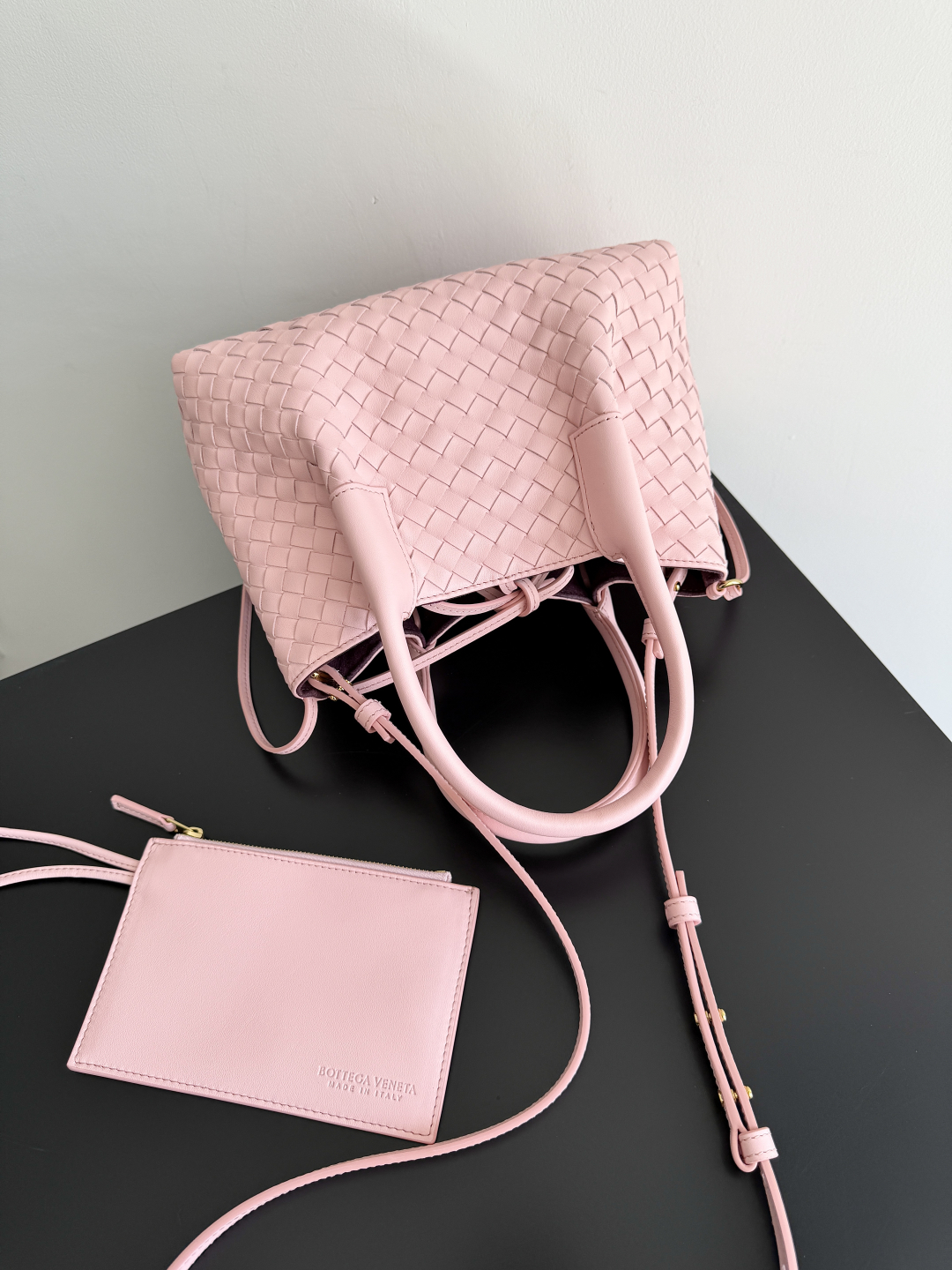 [TOP] Bottega Veneta BV Pinacoteca Bag 24x15x12cm - Pink