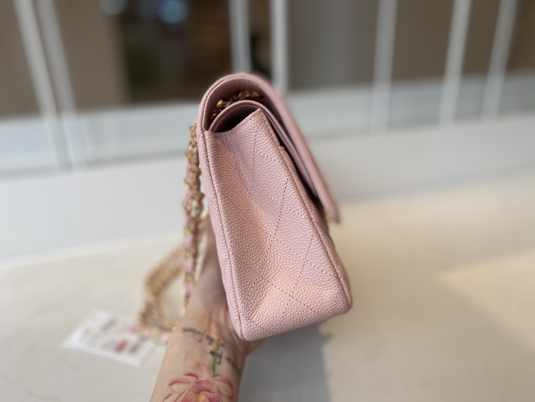 [TOP] CHANEL Classic Flap Bag Caviar Medium 25.5cm – 2 Colors