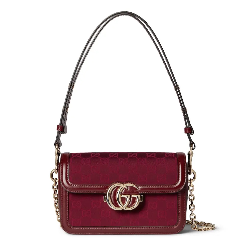 [TOP] GUCCI G*G Marmont Bag 21.5*14*9cm - Red