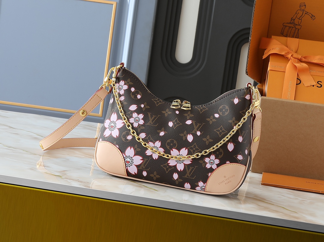 [TOP] Louis Vuitton LV Odeon Monogram Bag 27x16x10cm - Brown