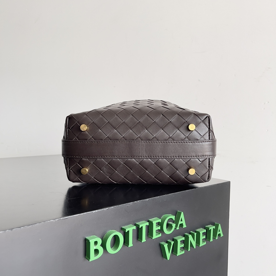 [TOP] Bottega Veneta BV Nappa Bag Lambskin 22x13x9cm - Brown