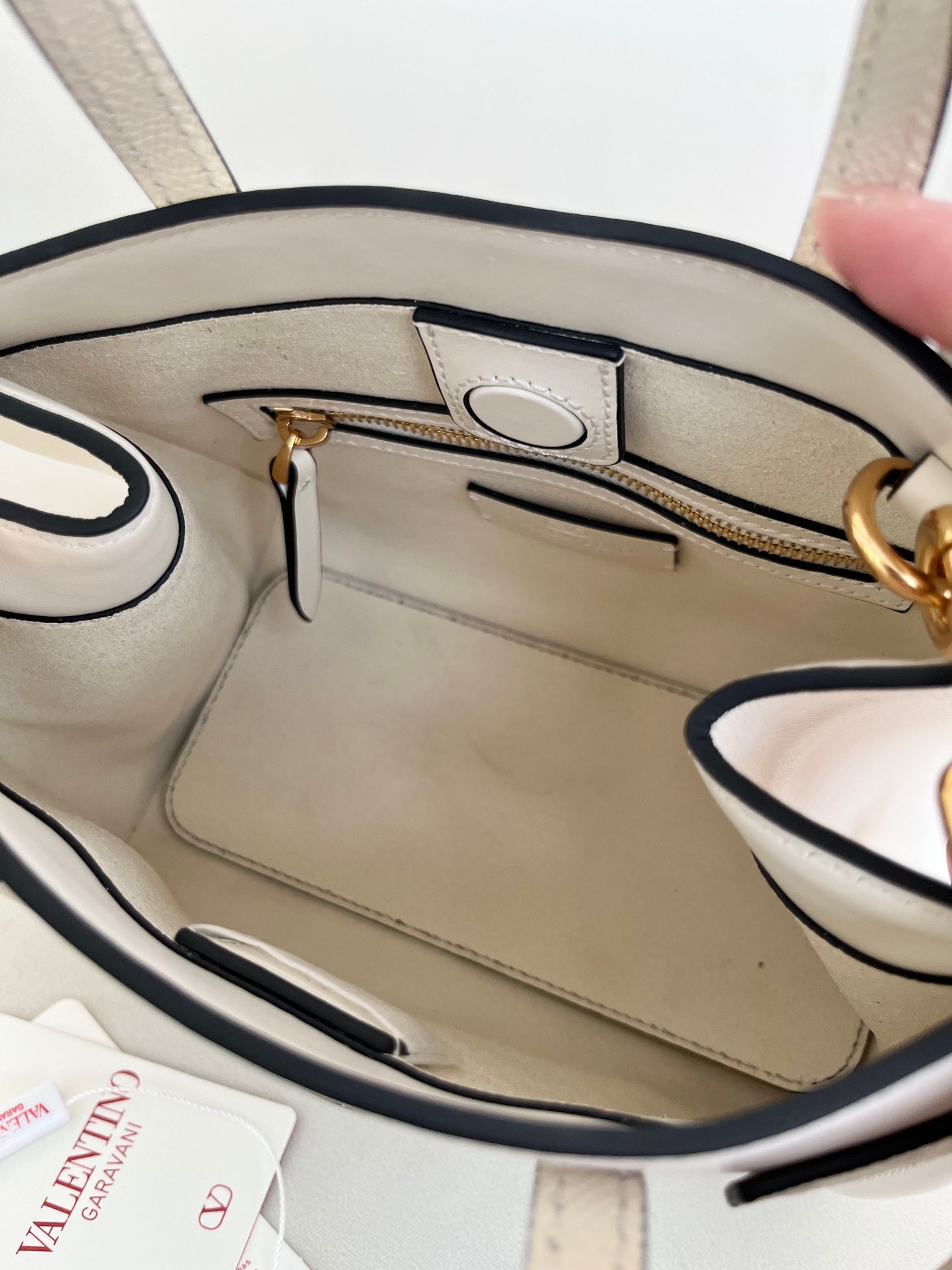 [TOP] VALENTINO Garavani Antibes Handbags Bag 22*19*12cm/35*29*18cm - White