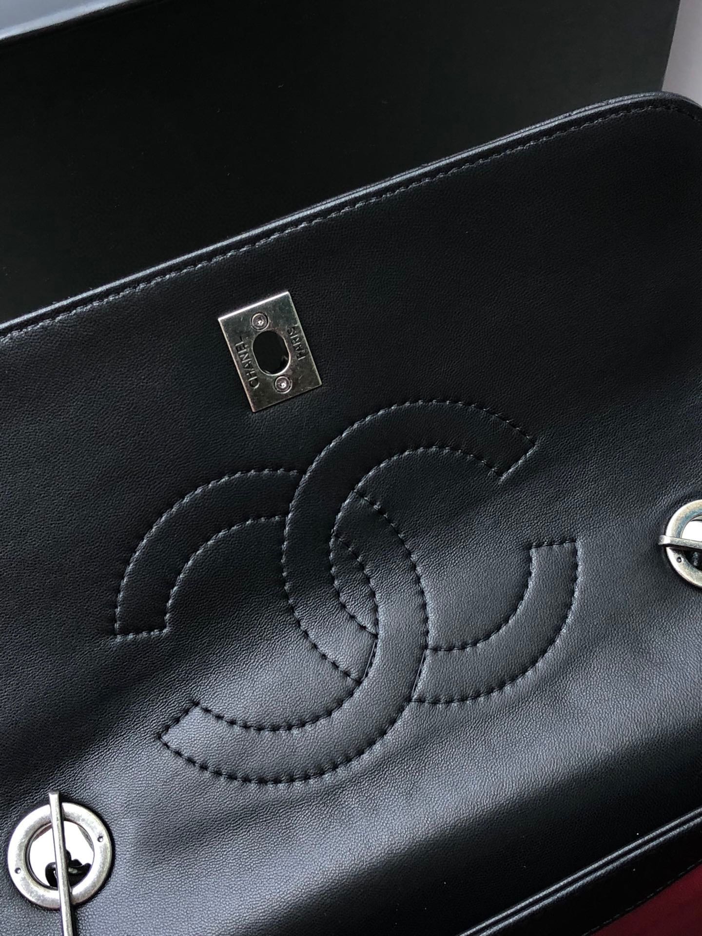 [TOP] CHANEL Trendy Bag COCO Handle 25cm - Black