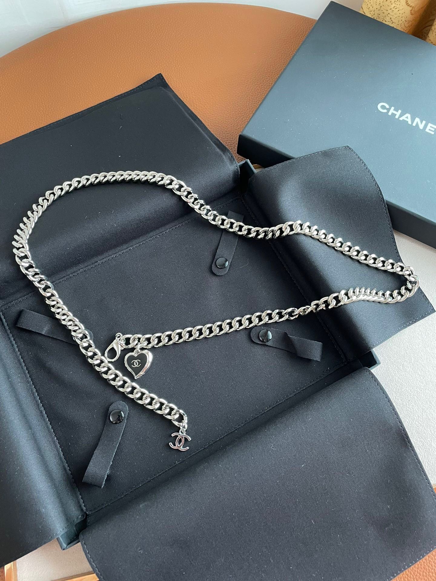[TOP] CHANEL Waist Chain - Silver