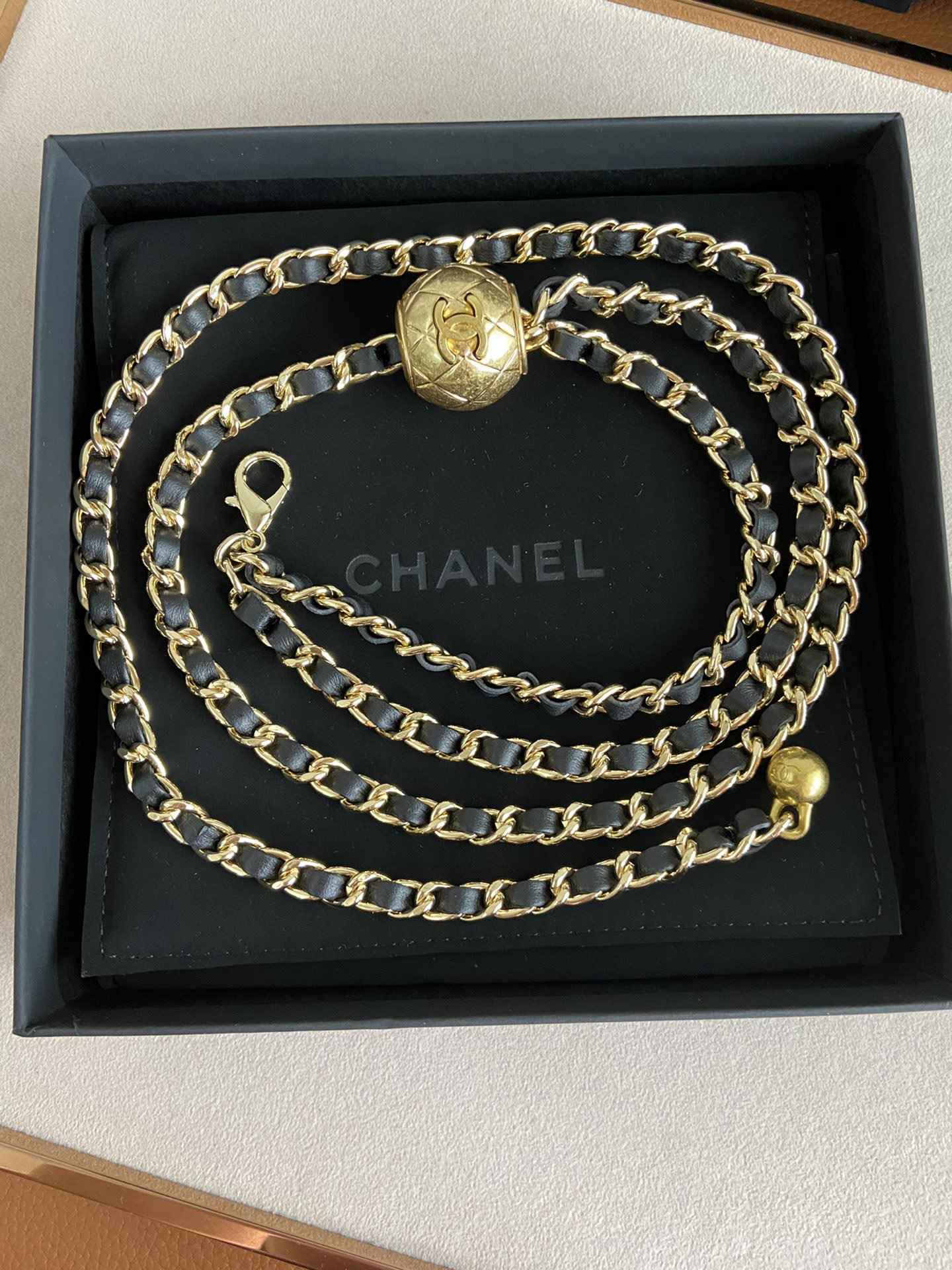 [TOP] CHANEL Waist Chain - Gold