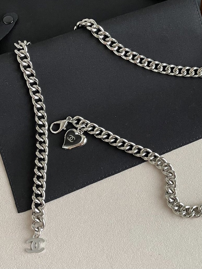 [TOP] CHANEL Waist Chain - Silver