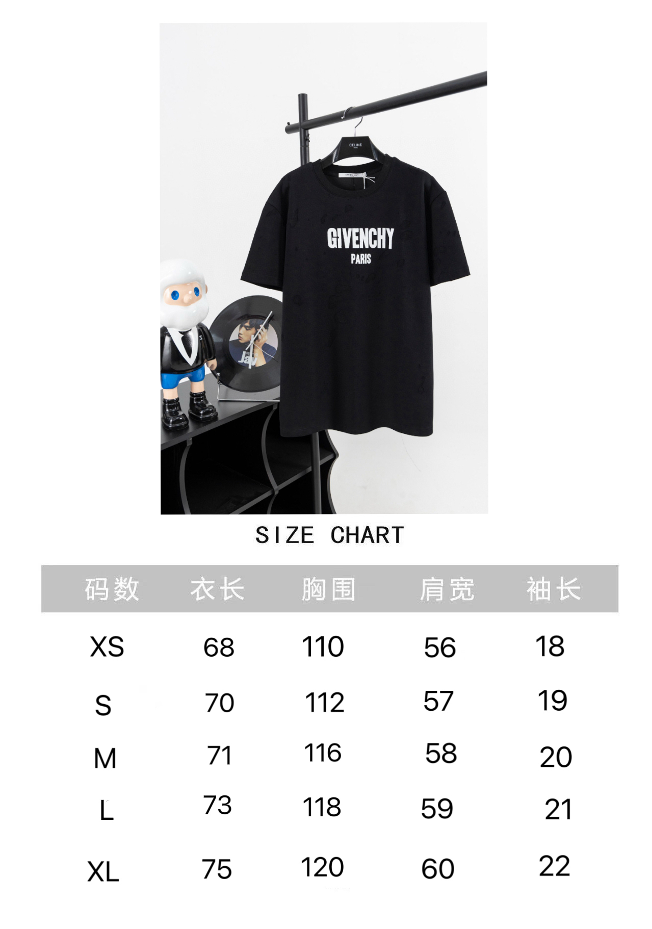 Only One [TOP] Givenchy Men's/Women's Printed T-shirt - White - No refund or exchange