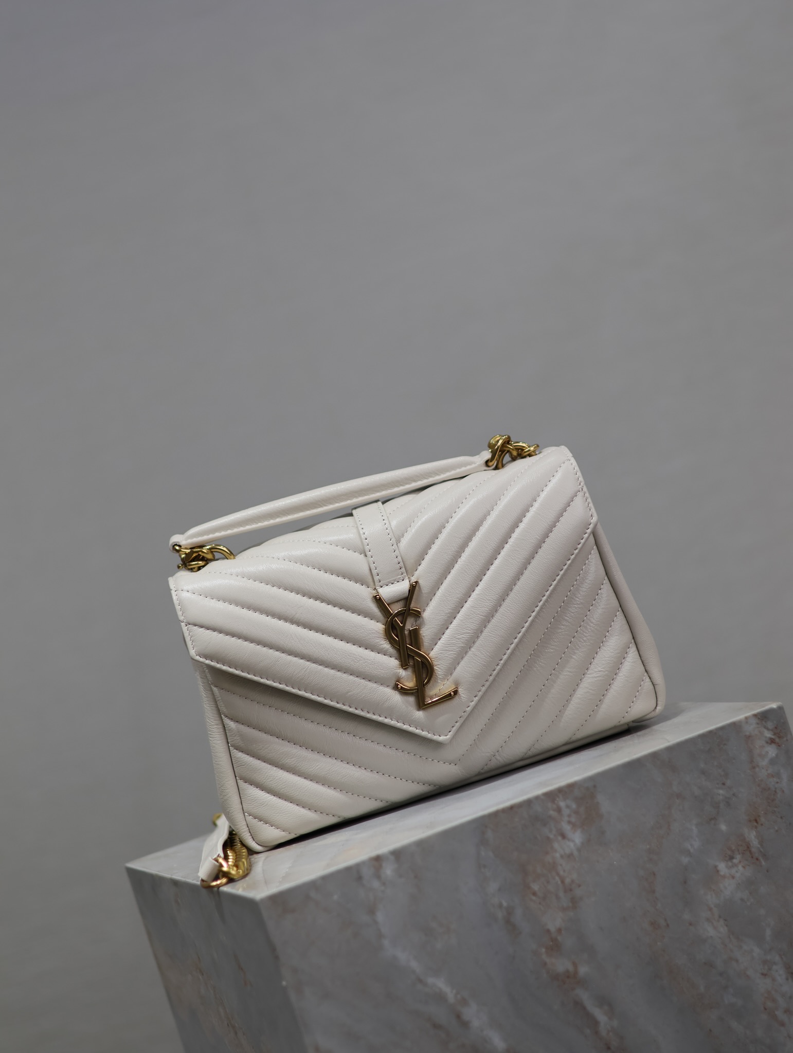 [TOP] Yves Saint Laurent YSL College Bag Medium 24X17X6.5cm - 6 Color&GHW