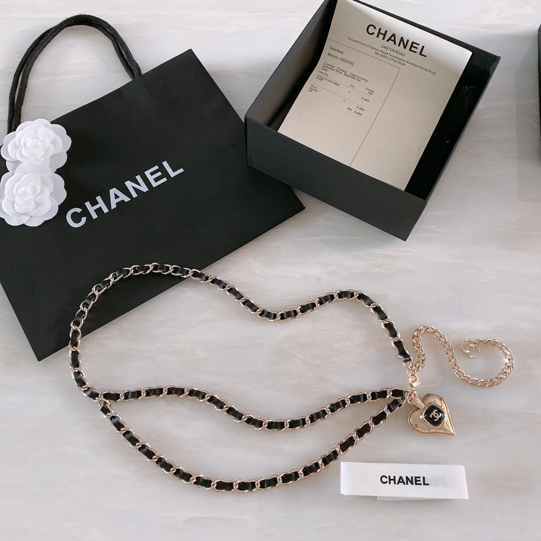 [TOP] CHANEL Waist Chain - Rose Gold