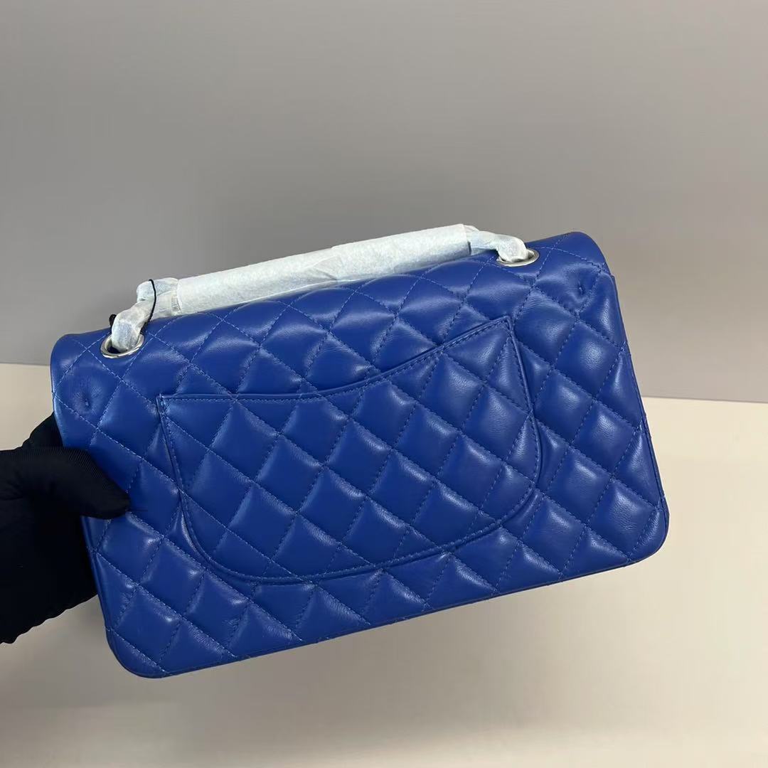 [TOP] CHANEL Classic Flap Bag  25cm – Dark Blue & SHW