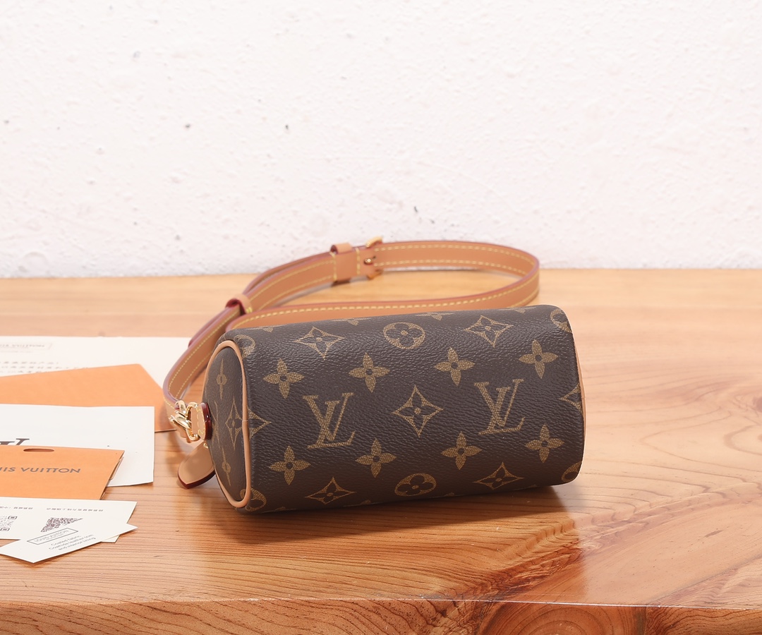 [TOP] Louis Vuitton LV  Speedy Handbag  16 x 10 x 7.5cm -Brown