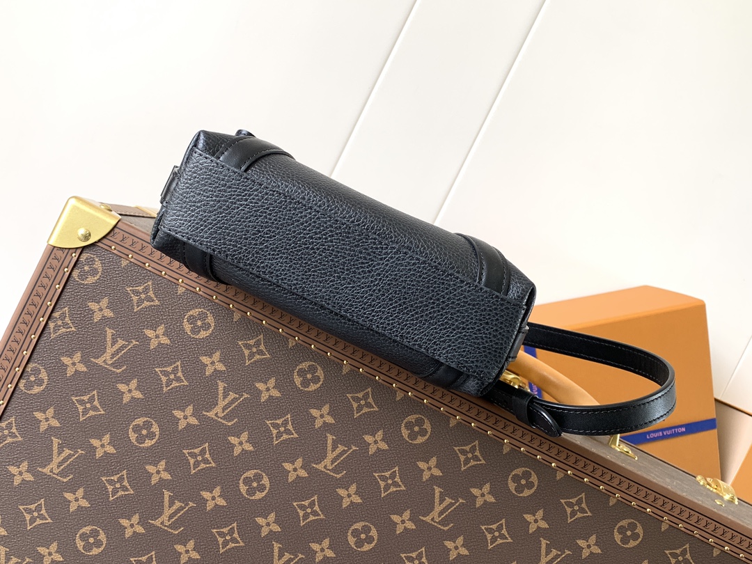 [TOP] Louis Vuitton LV Nano LV Rider Bag Calfskin 10x10x23cm/15x15x38cm - Black
