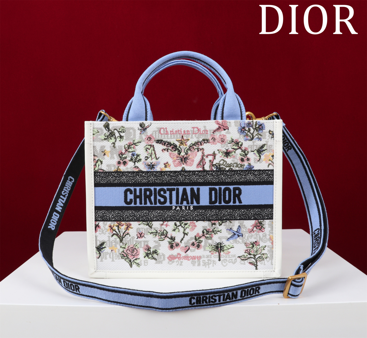 [TOP] Christian Dior  Book Tote Bag - 2 Sizes - Blue