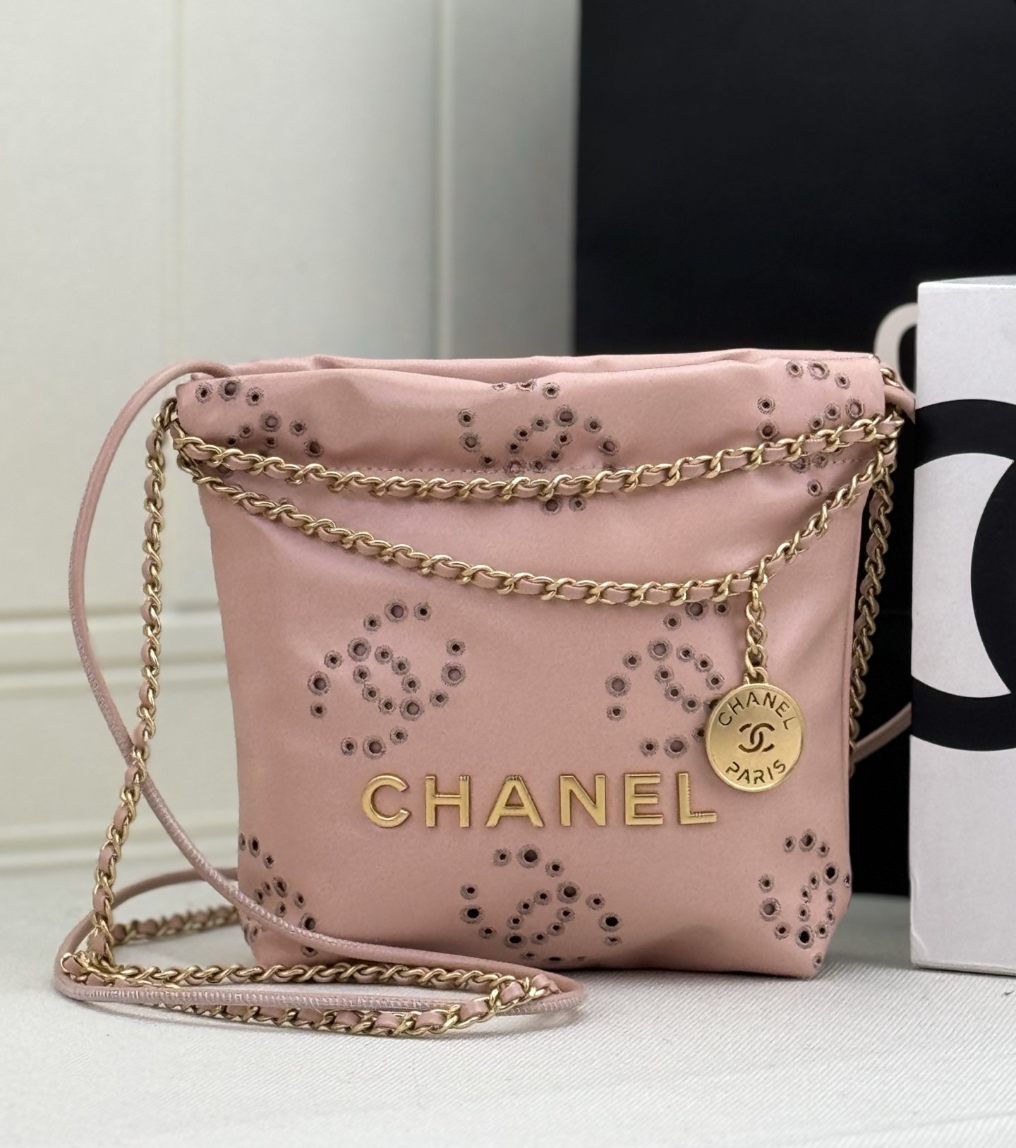 [TOP] CHANEL mini22 Gold Chain Small Bag 19*20*6 cm - 4 Colour