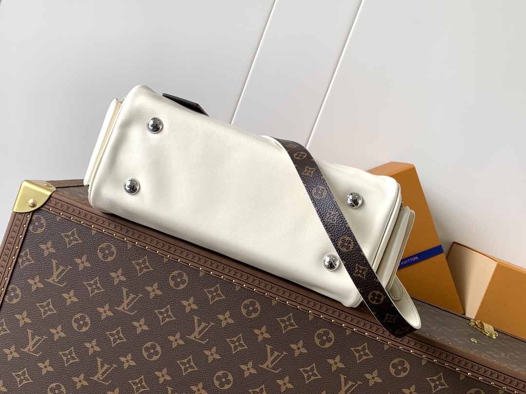 [TOP] Louis Vuitton LV Vibe Speedy Cargo Bag 28x12x17cm - Beige
