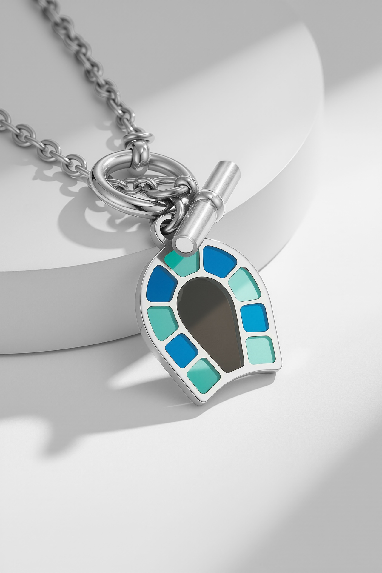 [TOP] HERMES Horseshoe Necklace - Sliver